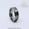 8mm Tungsten faceted ring blank