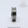 8mm Tungsten faceted ring blank