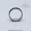 8mm Tungsten faceted ring blank
