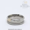 Damascus Steel 8mm ring blank