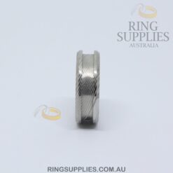 Damascus Steel 8mm ring blank
