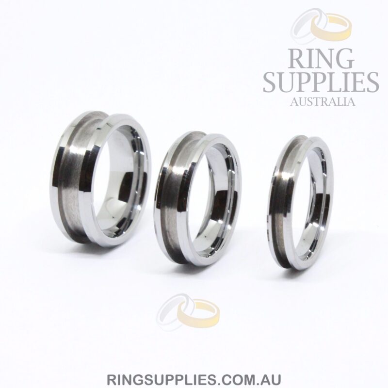 Tungsten Ring Blanks with Channel