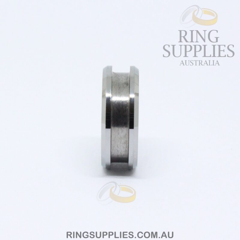 8mm Tungsten Ring Blanks with Channel