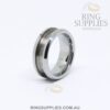 8mm Tungsten Ring Blanks with Channel