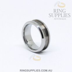 8mm Tungsten Ring Blanks with Channel