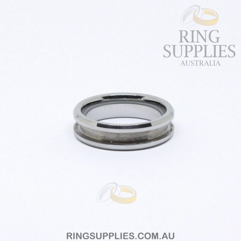 6mm Tungsten Ring Blank with Channel