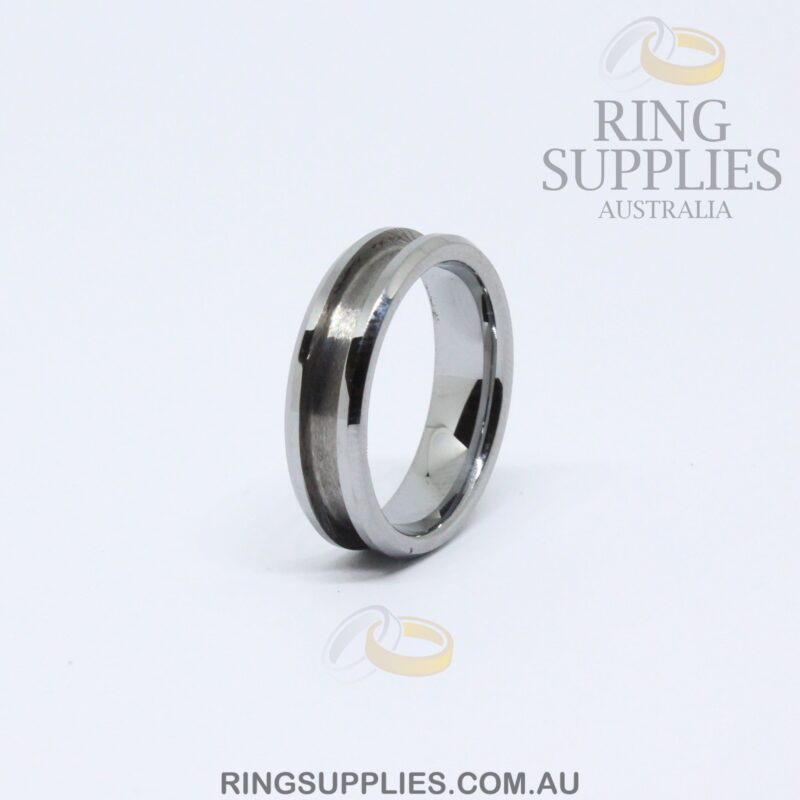 6mm Tungsten Ring Blank with Channel