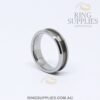6mm Tungsten Ring Blank with Channel
