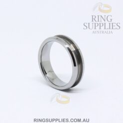 6mm Tungsten Ring Blank with Channel