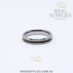 4mm Tungsten Ring Blank with Channel