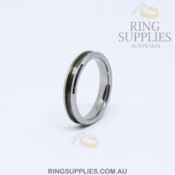 4mm Tungsten Ring Blank with Channel