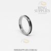 4mm Tungsten Ring Blank with Channel