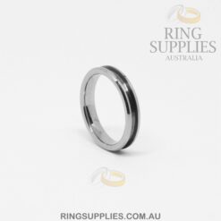 4mm Tungsten Ring Blank with Channel
