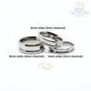 Titanium ring blank channel groove