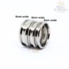Titanium ring blank channel groove