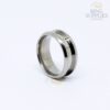 8mm Titanium Ring Blank with 4mm wide Channel