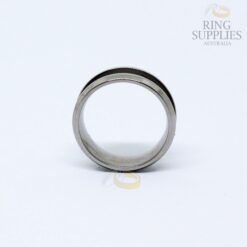 8mm Titanium Ring Blank with 4mm wide Channel