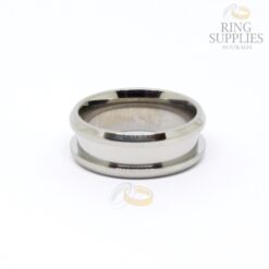 8mm Titanium Ring Blank with 4mm wide Channel