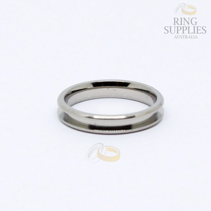 4mm Titanium Ring Blank with 2mm wide Channel