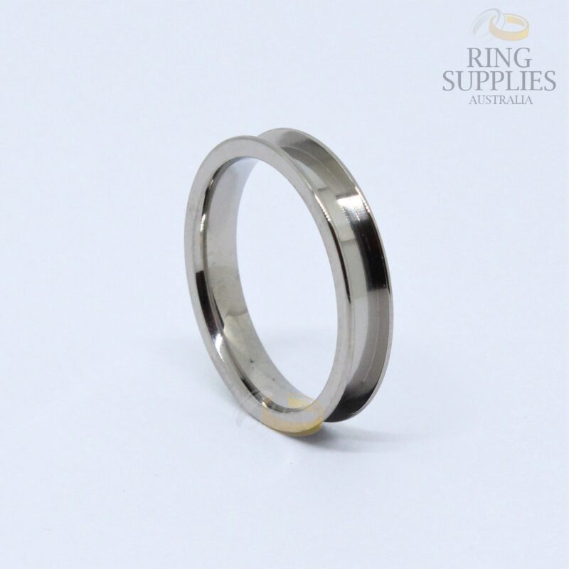 4mm Titanium ring blank with 3mm channel