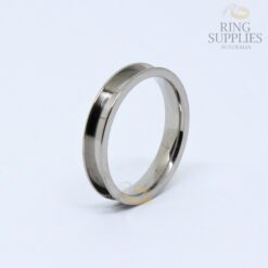 4mm Titanium ring blank with 3mm channel