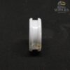 8mm white ceramic ring blanks with 4mm channel groovev