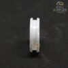 6mm white ceramic ring blanks with 3mm channel groove