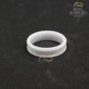 6mm white ceramic ring blanks with 3mm channel groove