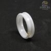 6mm white ceramic ring blanks with 3mm channel groove