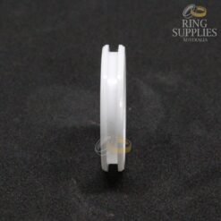 4mm white ceramic ring blanks with 2mm channel groove