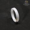 4mm white ceramic ring blanks with 2mm channel groove
