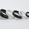 White ceramic ring blanks with channel groove