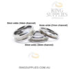 Tungsten Ring Blank with Channel