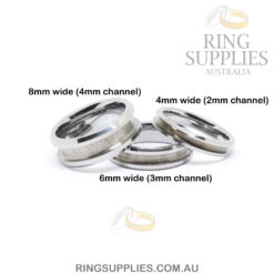 Tungsten Ring Blank with Channel