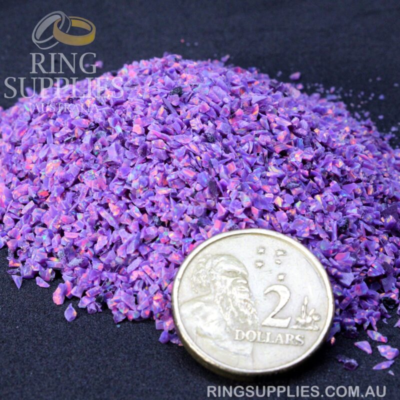 Royal Lavender Crushed Opal Chips