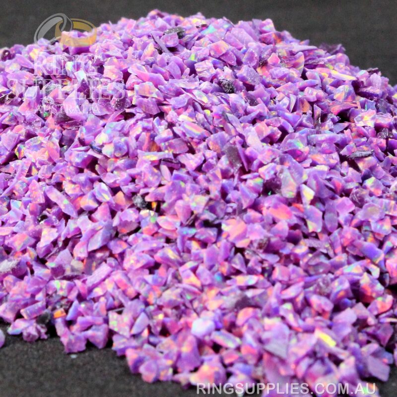 Royal Lavender Crushed Opal Chips