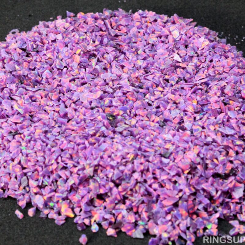 Royal Lavender Crushed Opal Chips