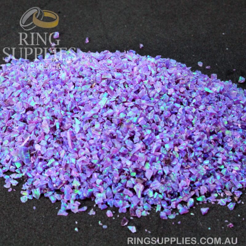 Multi-Amethyst Crushed Opal Chips