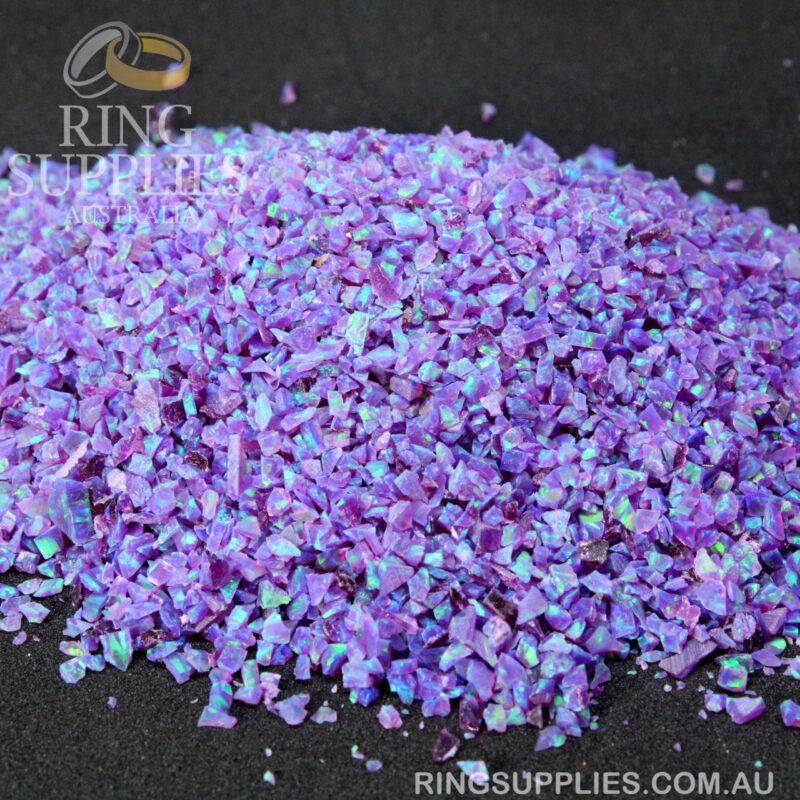 Multi-Amethyst Crushed Opal Chips