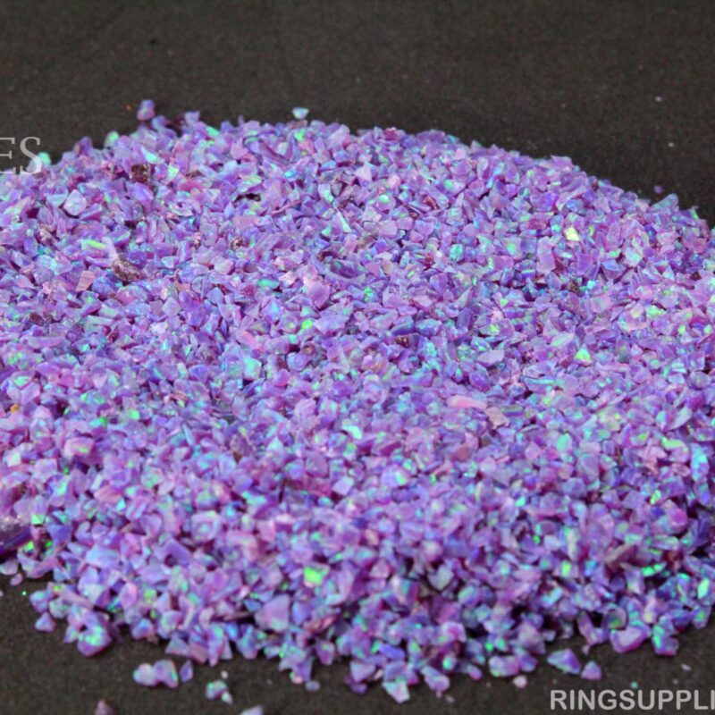 Multi-Amethyst Crushed Opal Chips