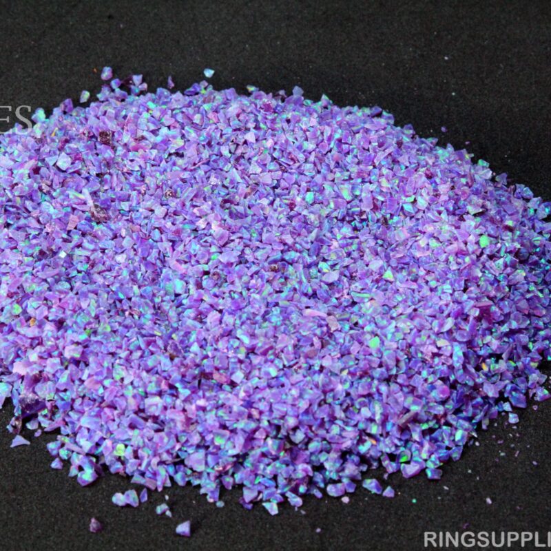 Multi-Amethyst Crushed Opal Chips