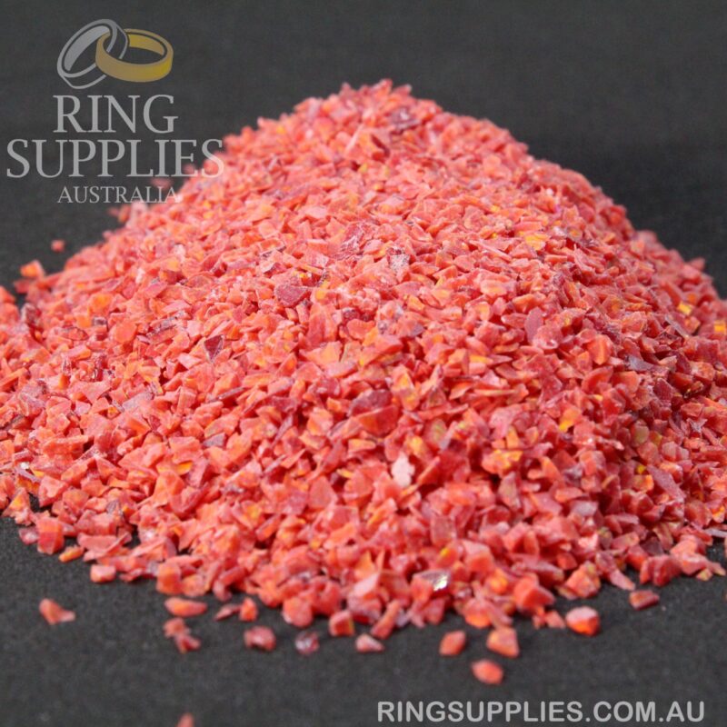Ruby Red Crushed Opal Chips