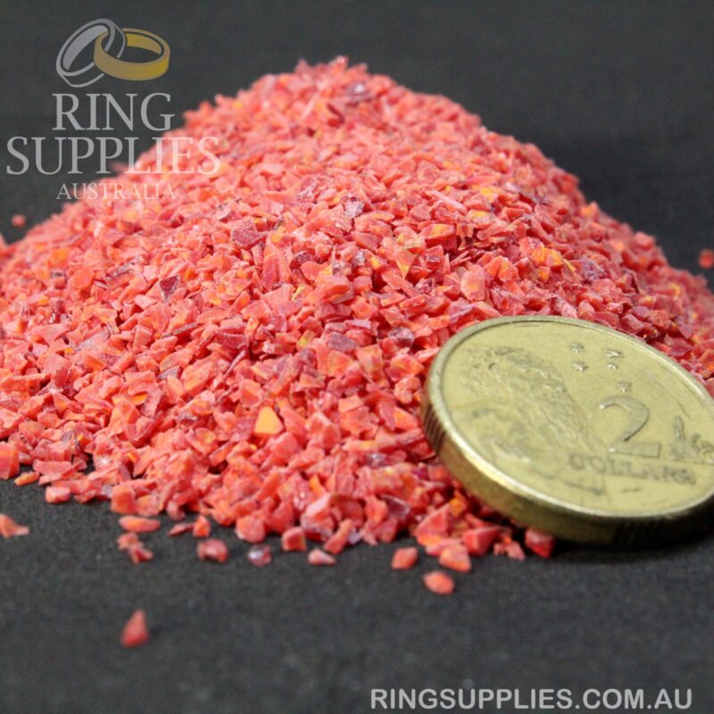 Ruby Red Crushed Opal Chips