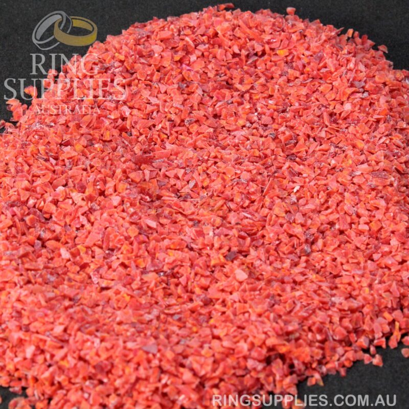 Ruby Red Crushed Opal Chips