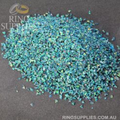 Blue Fire Crushed Opal Chips