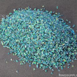 Blue Fire Crushed Opal Chips
