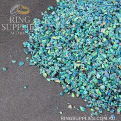 Blue Fire Crushed Opal Chips
