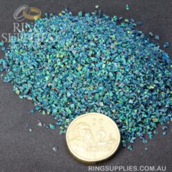 Blue Fire Crushed Opal Chips