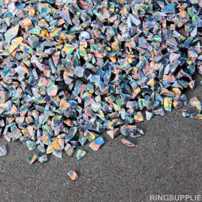 Rainbow Fire Crushed Opal Chips