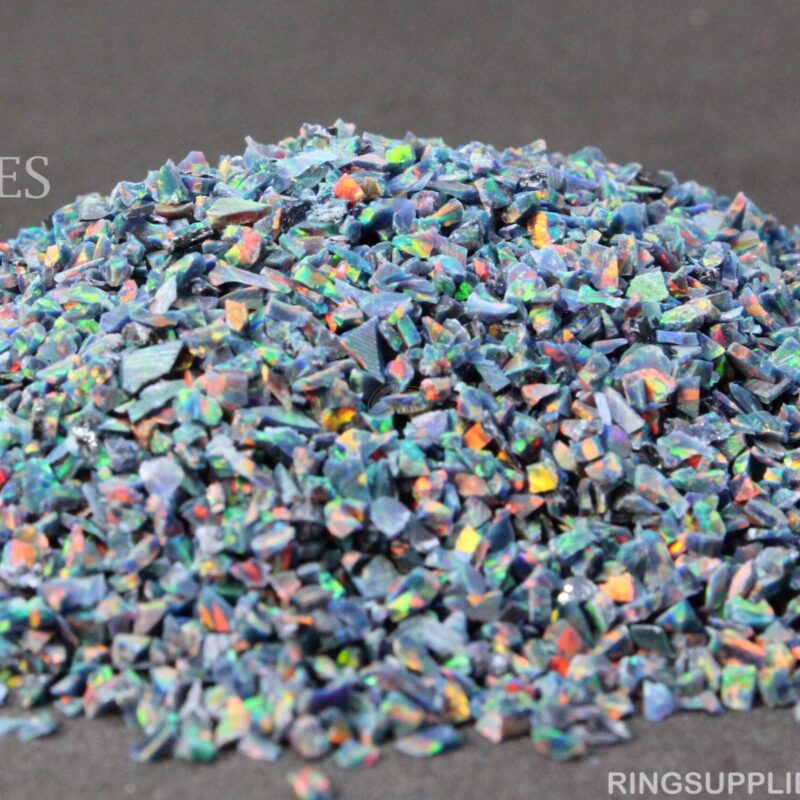 Rainbow Fire Crushed Opal Chips